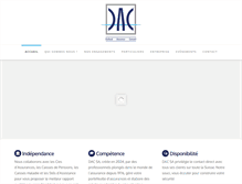 Tablet Screenshot of dac-assurance.ch